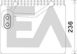 EACLIMA 43B28006 - Випарник, кондиціонер autocars.com.ua