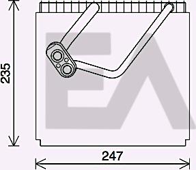 EACLIMA 43B28013 - Випарник, кондиціонер autocars.com.ua