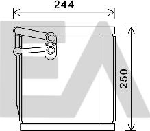 EACLIMA 43B36002 - Випарник, кондиціонер autocars.com.ua