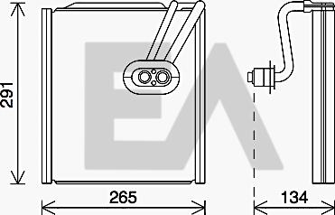 EACLIMA 43B36003 - Випарник, кондиціонер autocars.com.ua