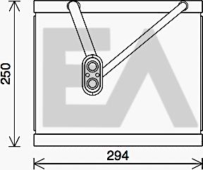 EACLIMA 43B36005 - Випарник, кондиціонер autocars.com.ua