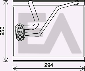 EACLIMA 43B36006 - Випарник, кондиціонер autocars.com.ua