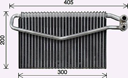 EACLIMA 43B45003 - Випарник, кондиціонер autocars.com.ua