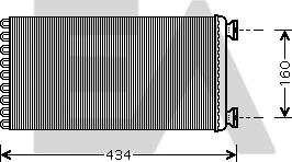 EACLIMA 45C47001 - Теплообмінник, опалення салону autocars.com.ua
