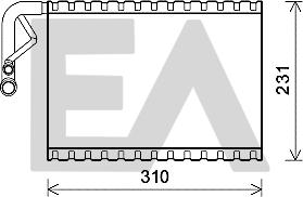 EACLIMA 43B50018 - Випарник, кондиціонер autocars.com.ua