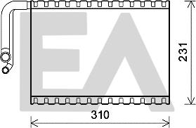 EACLIMA 43B50019 - Випарник, кондиціонер autocars.com.ua