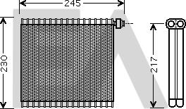 EACLIMA 43B52002 - Випарник, кондиціонер autocars.com.ua