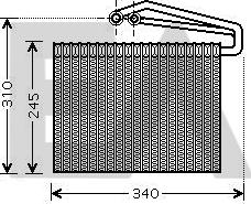 EACLIMA 43B54011 - Випарник, кондиціонер autocars.com.ua