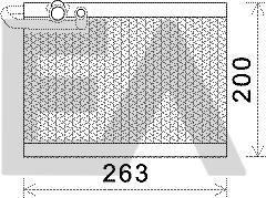 EACLIMA 43B55007 - Випарник, кондиціонер autocars.com.ua