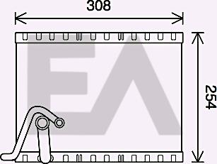 EACLIMA 43B55009 - Випарник, кондиціонер autocars.com.ua