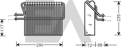EACLIMA 43B60001 - Випарник, кондиціонер autocars.com.ua