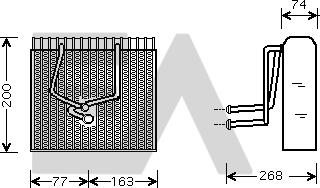 EACLIMA 43B60003 - Випарник, кондиціонер autocars.com.ua