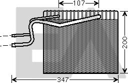EACLIMA 43B60006 - Випарник, кондиціонер autocars.com.ua