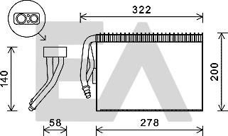 EACLIMA 43B62002 - Випарник, кондиціонер autocars.com.ua