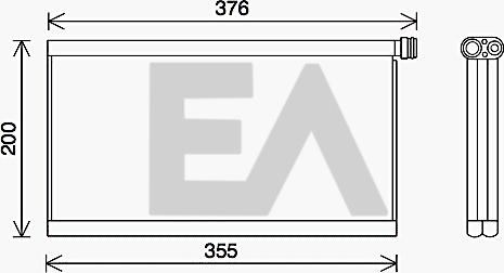 EACLIMA 43B63002 - Випарник, кондиціонер autocars.com.ua