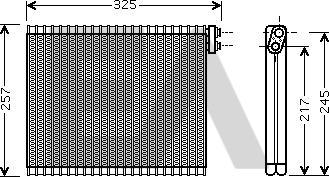 EACLIMA 43B71006 - Випарник, кондиціонер autocars.com.ua