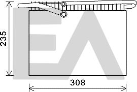 EACLIMA 43B76001 - Випарник, кондиціонер autocars.com.ua