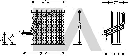 EACLIMA 43B77001 - Випарник, кондиціонер autocars.com.ua