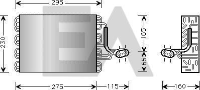 EACLIMA 43B77003 - Випарник, кондиціонер autocars.com.ua