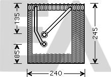 EACLIMA 43B77005 - Випарник, кондиціонер autocars.com.ua