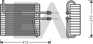EACLIMA 43B78004 - Випарник, кондиціонер autocars.com.ua
