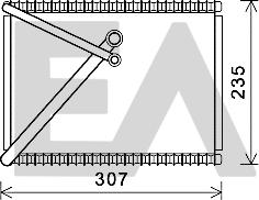 EACLIMA 43B78008 - Випарник, кондиціонер autocars.com.ua