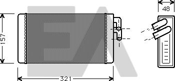 EACLIMA 45C02002 - Теплообмінник, опалення салону autocars.com.ua