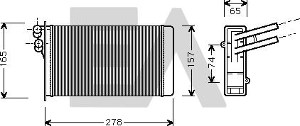 EACLIMA 45C02003 - Теплообмінник, опалення салону autocars.com.ua