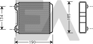 EACLIMA 45C02006 - Теплообмінник, опалення салону autocars.com.ua