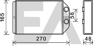 EACLIMA 45C02012 - Теплообмінник, опалення салону autocars.com.ua