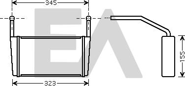 EACLIMA 45C07006 - Теплообмінник, опалення салону autocars.com.ua