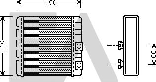 EACLIMA 45C07016 - Теплообмінник, опалення салону autocars.com.ua