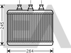 EACLIMA 45C07018 - Теплообмінник, опалення салону autocars.com.ua