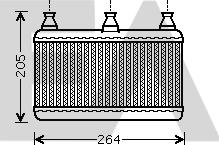 EACLIMA 45C07019 - Теплообмінник, опалення салону autocars.com.ua