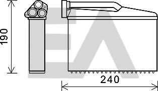 EACLIMA 45C07021 - Теплообмінник, опалення салону autocars.com.ua