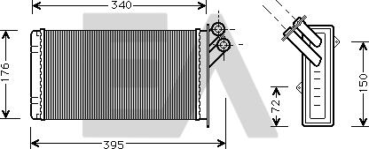 EACLIMA 45C10008 - Теплообмінник, опалення салону autocars.com.ua