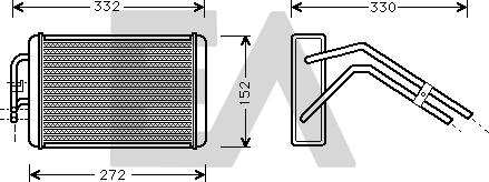 EACLIMA 45C22016 - Теплообмінник, опалення салону autocars.com.ua