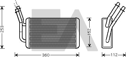 EACLIMA 45C22017 - Теплообмінник, опалення салону autocars.com.ua