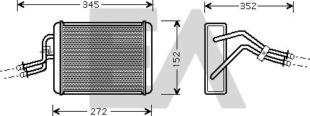 EACLIMA 45C22018 - Теплообмінник, опалення салону autocars.com.ua