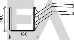 EACLIMA 45C22027 - Теплообмінник, опалення салону autocars.com.ua