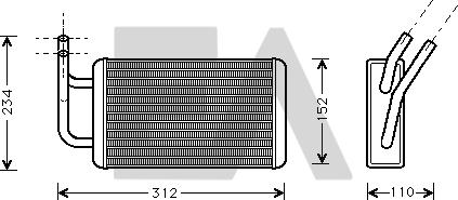EACLIMA 45C22029 - Теплообмінник, опалення салону autocars.com.ua