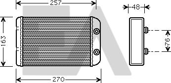 EACLIMA 45C25020 - Теплообмінник, опалення салону autocars.com.ua