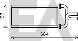 EACLIMA 45C26002 - Теплообмінник, опалення салону autocars.com.ua