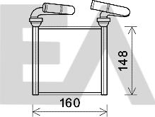 EACLIMA 45C26003 - Теплообмінник, опалення салону autocars.com.ua