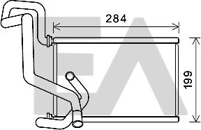 EACLIMA 45C26005 - Теплообмінник, опалення салону autocars.com.ua