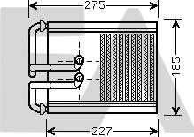 EACLIMA 45C28018 - Теплообмінник, опалення салону autocars.com.ua