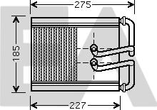 EACLIMA 45C28019 - Теплообмінник, опалення салону autocars.com.ua