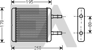 EACLIMA 45C28022 - Теплообмінник, опалення салону autocars.com.ua