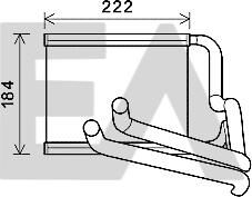 EACLIMA 45C28025 - Теплообмінник, опалення салону autocars.com.ua