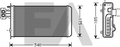 EACLIMA 45C30005 - Теплообмінник, опалення салону autocars.com.ua